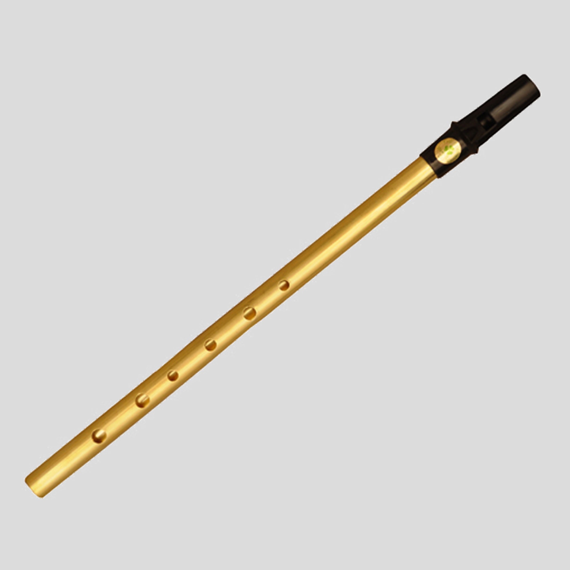 Clare Irish Tin Whistle in D Brass Black