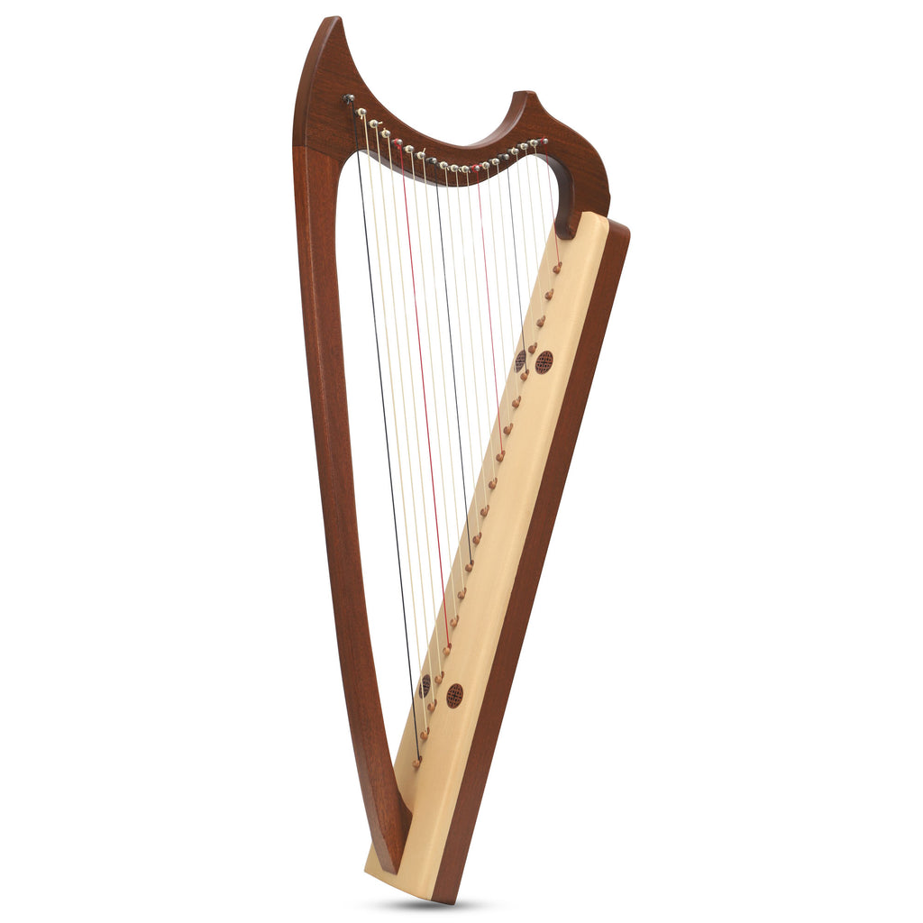 Muzikkon Gothic Harp 19 String Mahogany