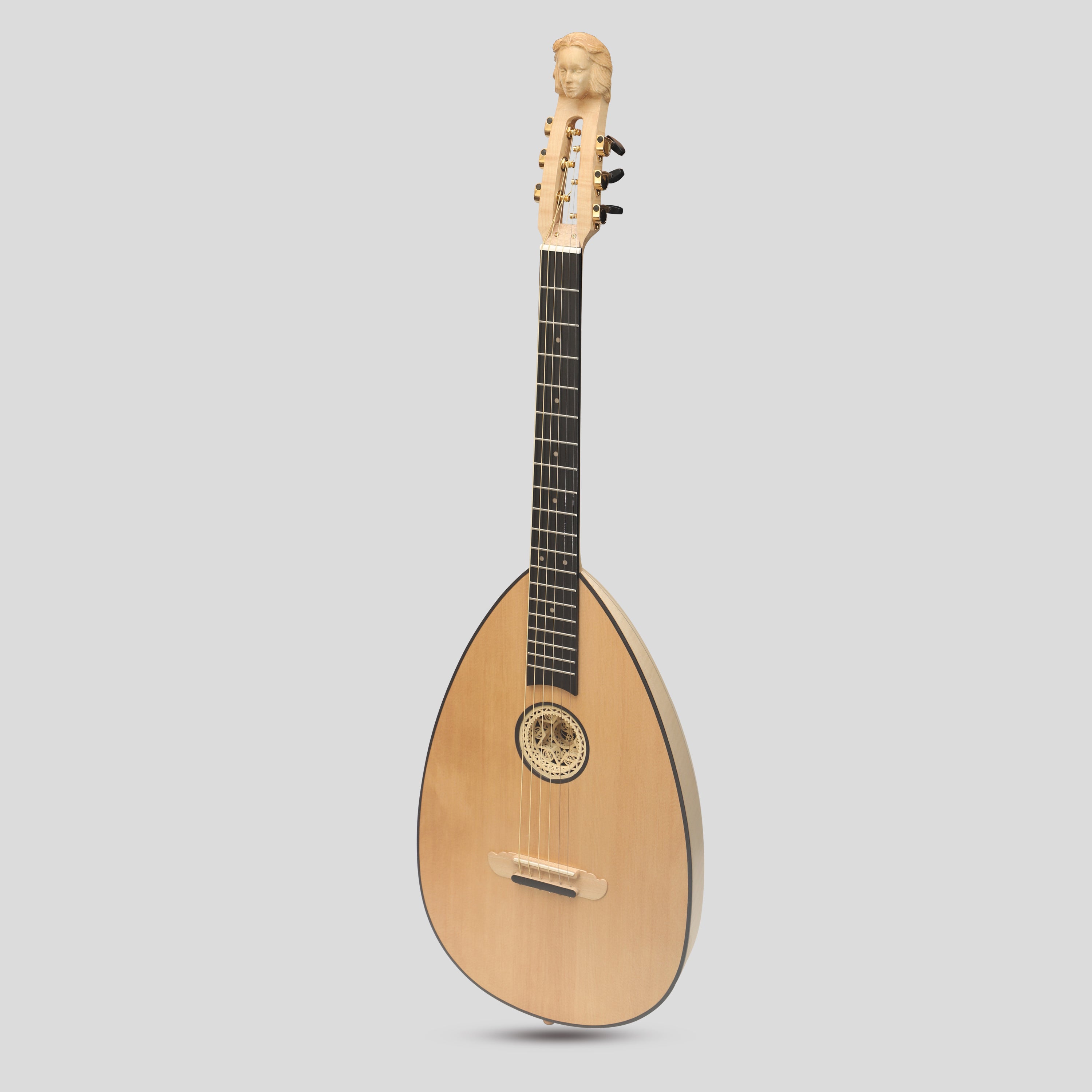 MUZIKKON LUTE GUITAR, 6 STRING MAPLE