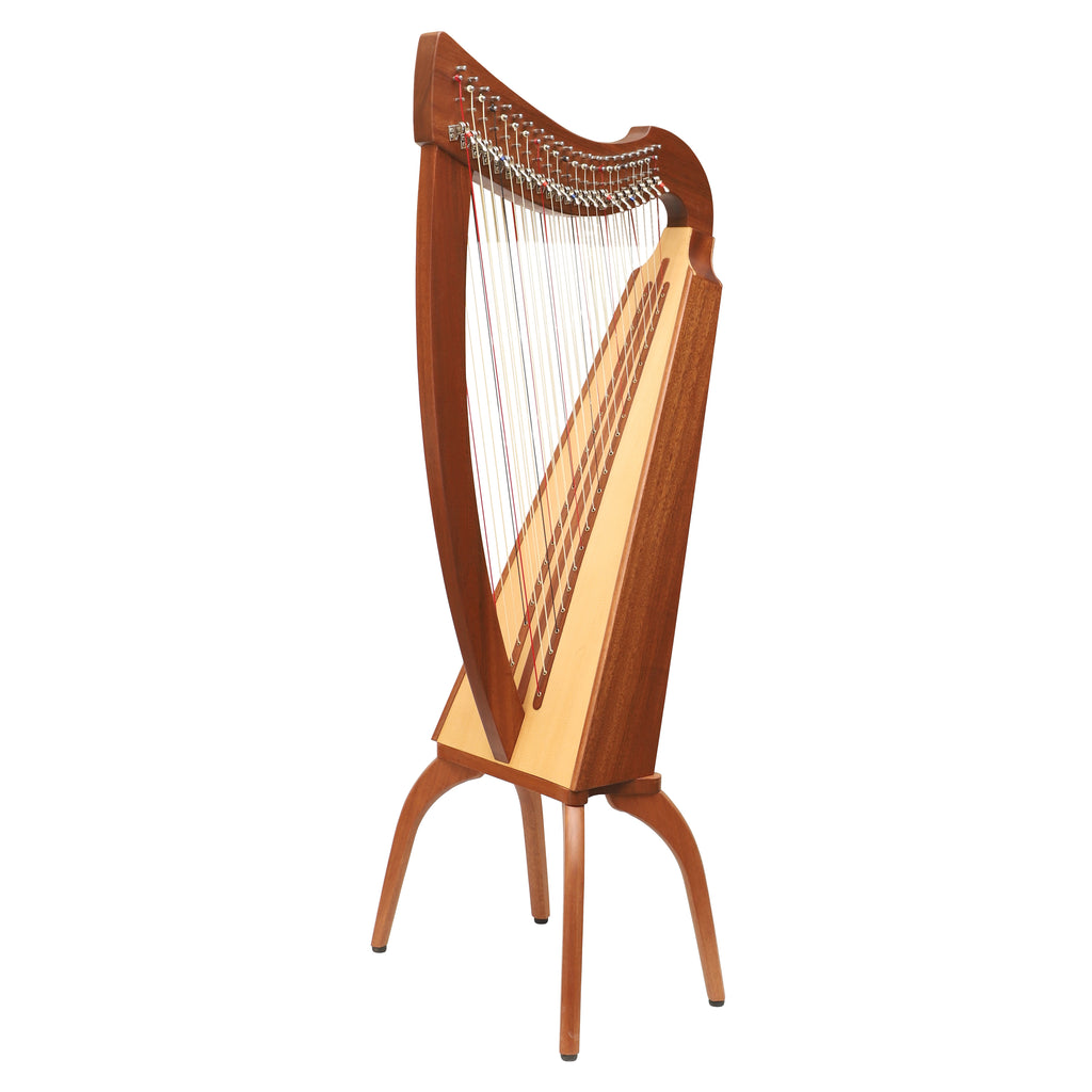 Double Strung harp 2- by 22-string Celtic Style harp, 22 Strings each Side with levers (44 Strings Total)