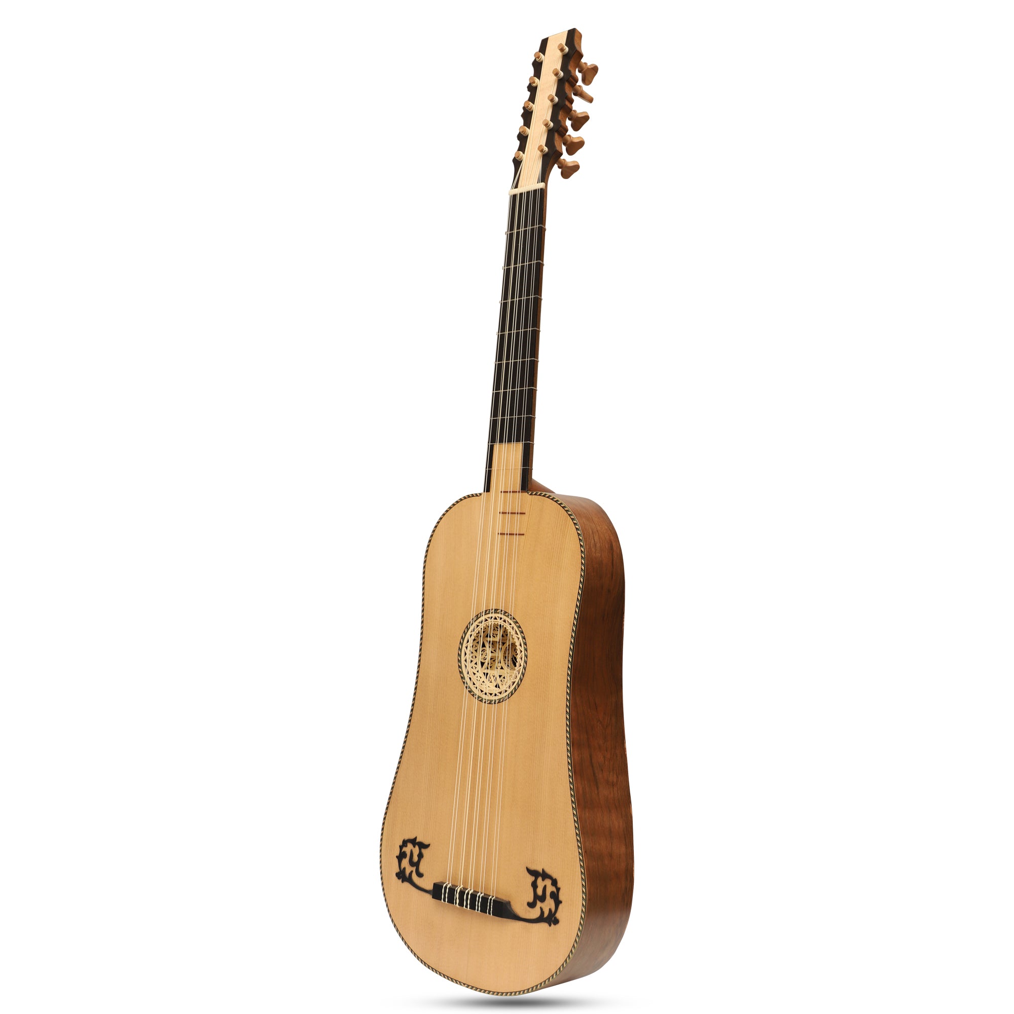 Heartland Sellas Baroque Guitar, 5 Course Walnut