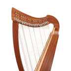 Double Strung harp 2- by 22-string Celtic Style harp, 22 Strings each Side with levers (44 Strings Total)