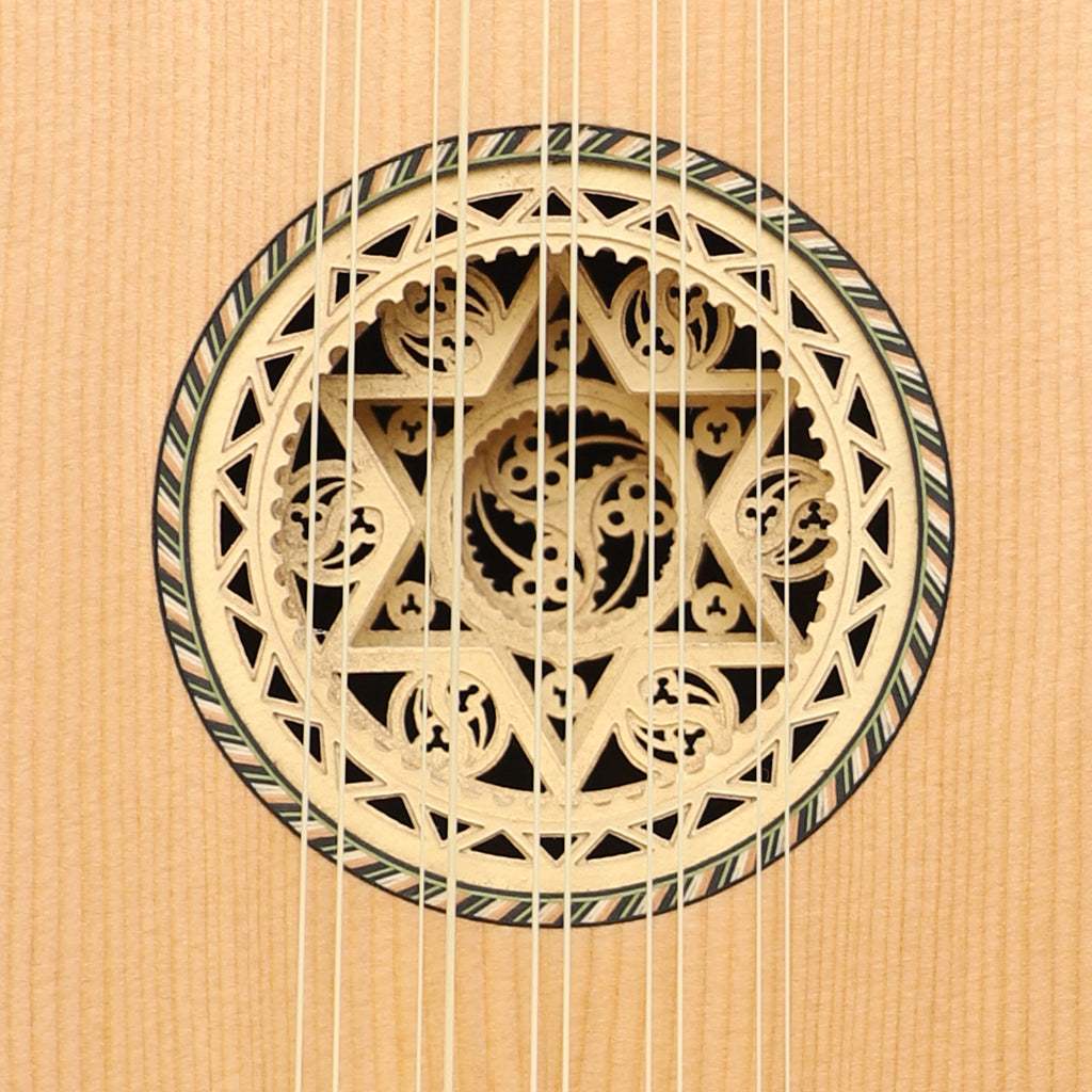 Heartland Sellas Baroque Guitar 5 Course Variegated Walnut Ebony