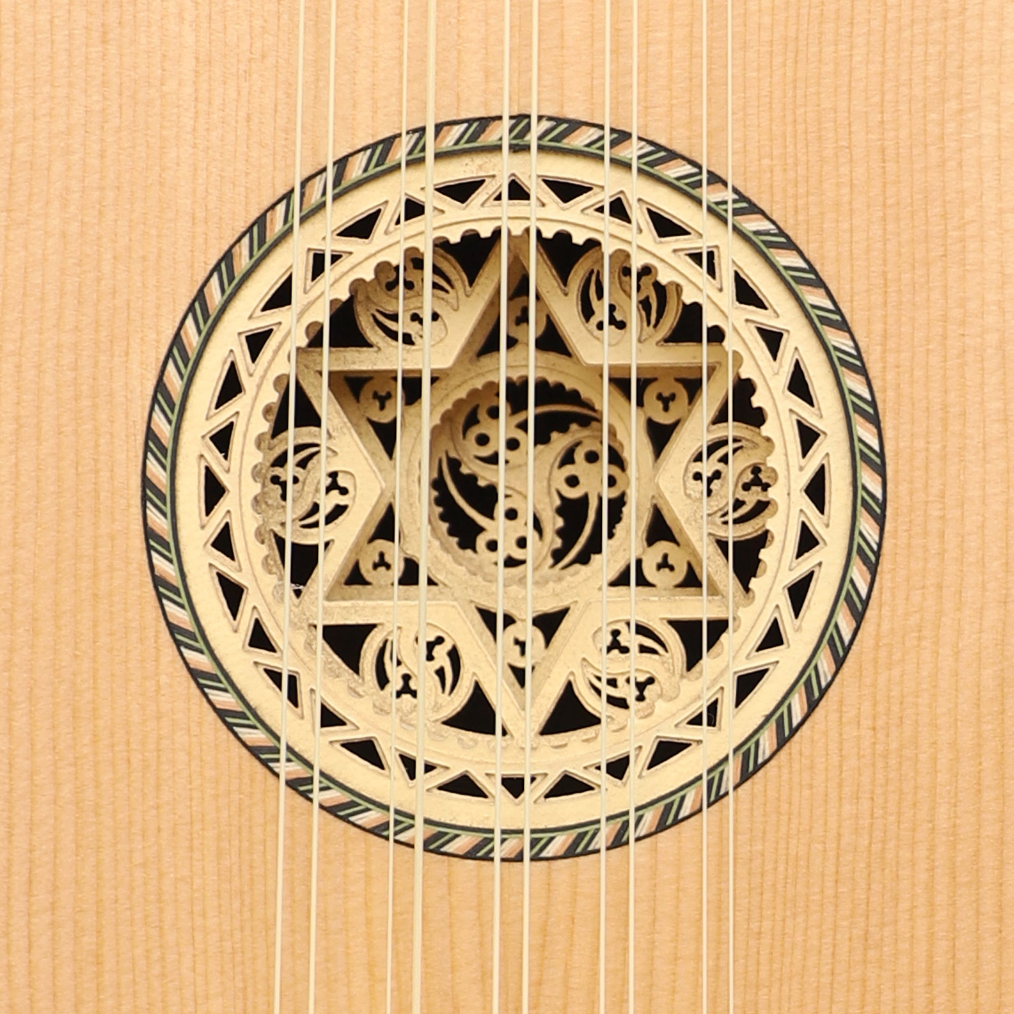 Heartland Sellas Baroque Guitar 5 Course Variegated Walnut Ebony