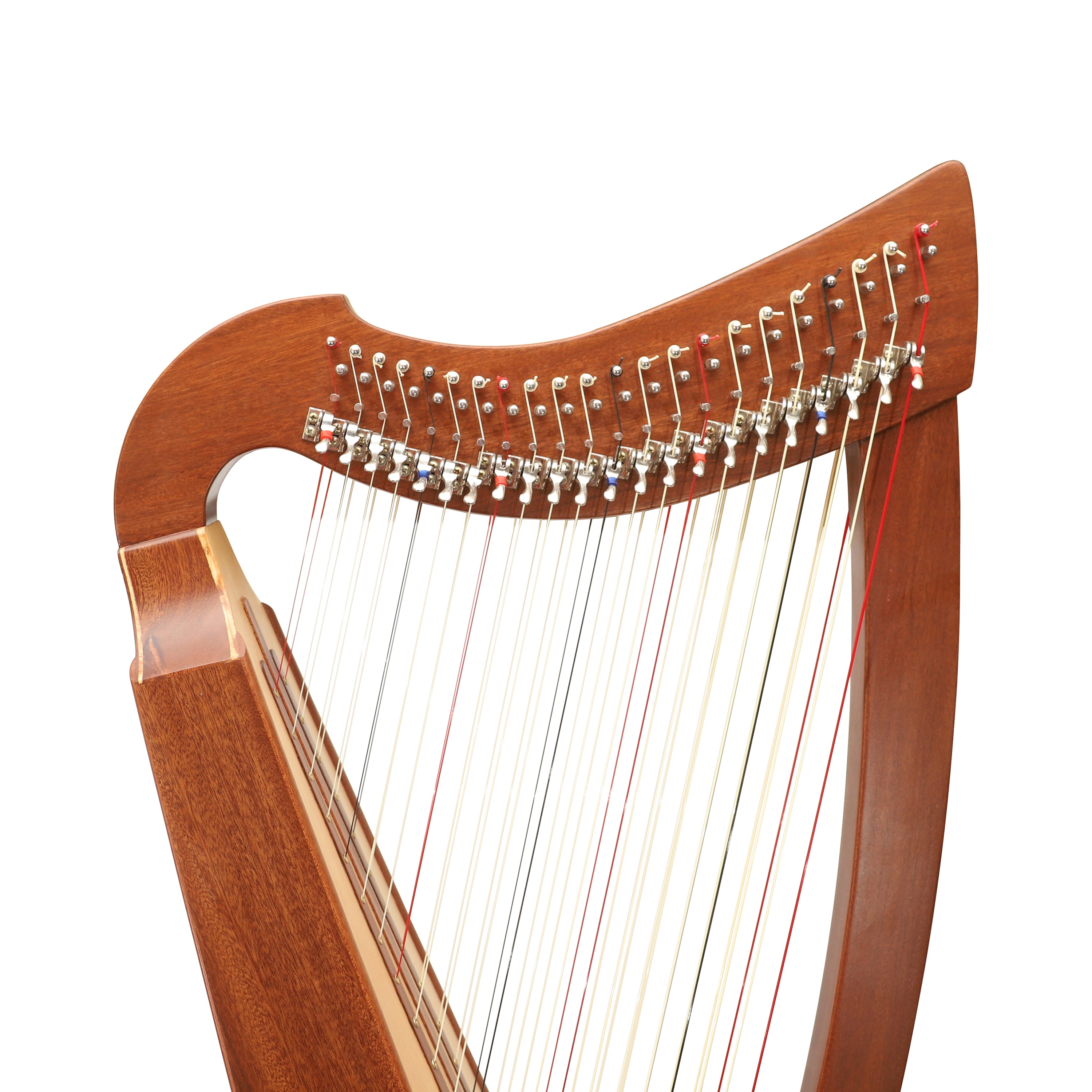 Double Strung harp 2- by 22-string Celtic Style harp, 22 Strings each Side with levers (44 Strings Total)