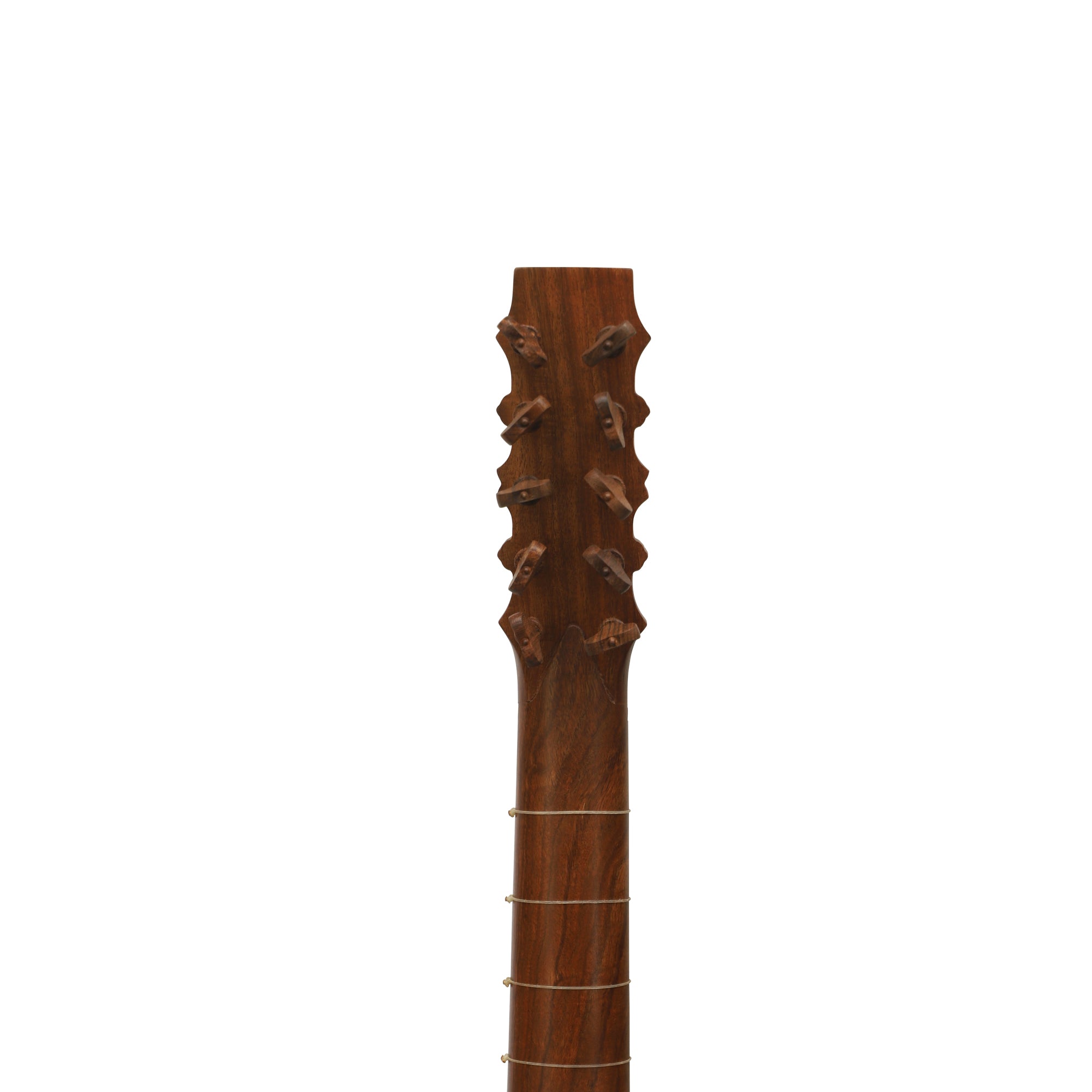 Heartland Sellas Baroque Guitar, 5 Course Left Hand Variegated Walnut Rosewood