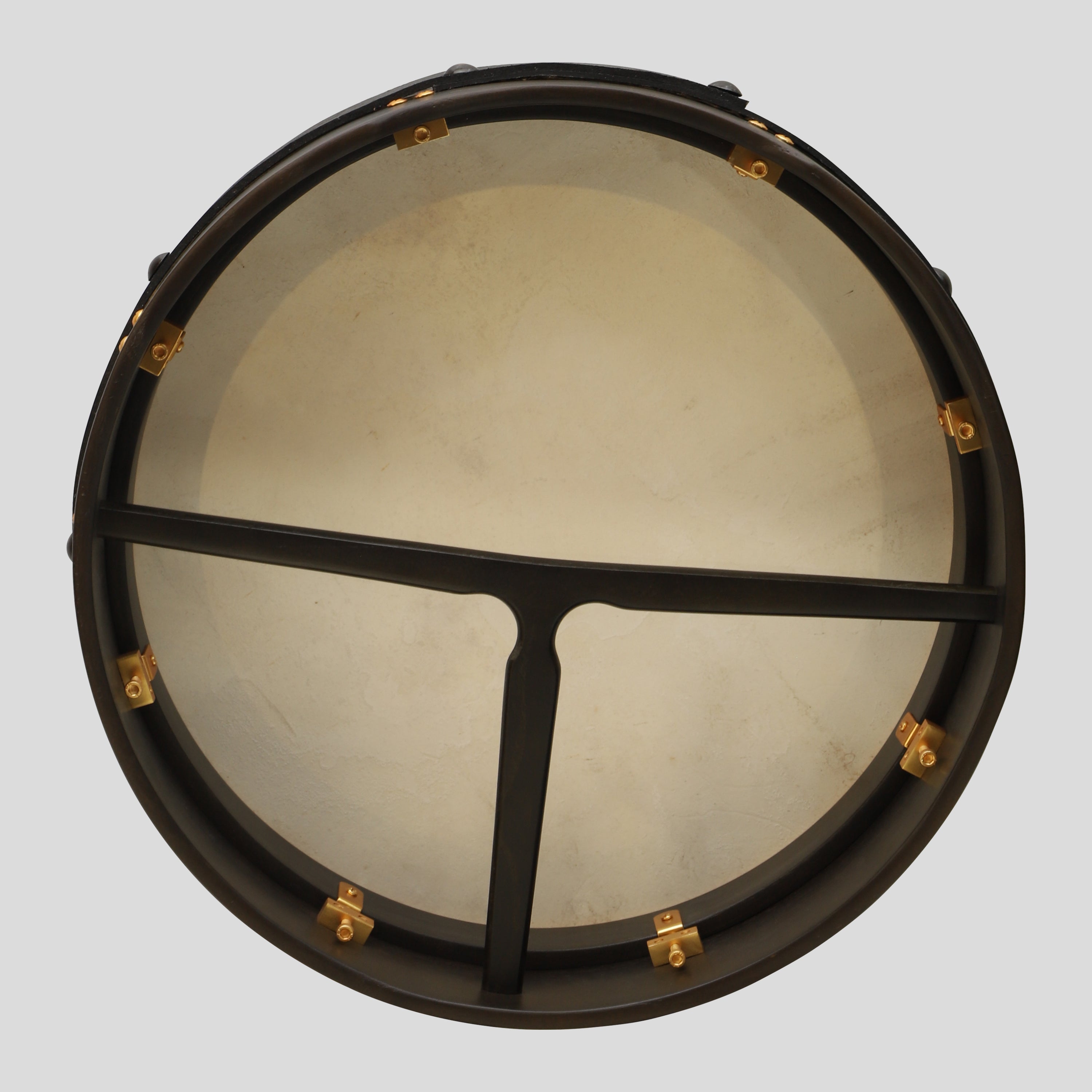 Muzikkon 16"X4" Heartland Tunable Irish Bodhran with T-BAR & Taped Finish Deep Tune