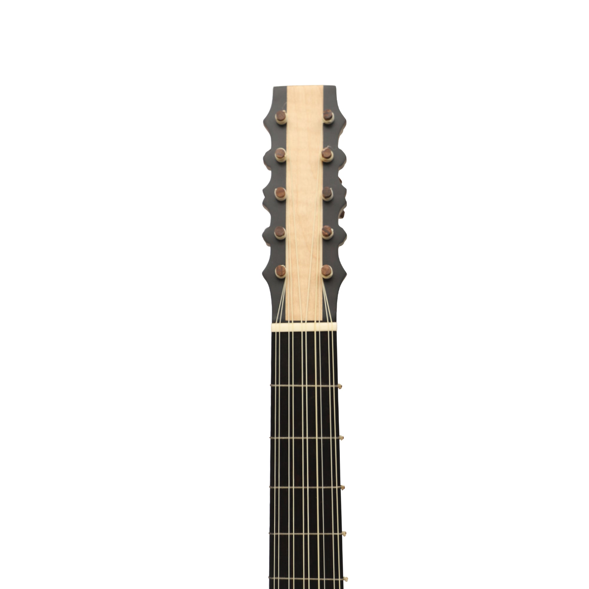 Heartland Sellas Baroque Guitar, 5 Course Left Hand Variegated Walnut Rosewood