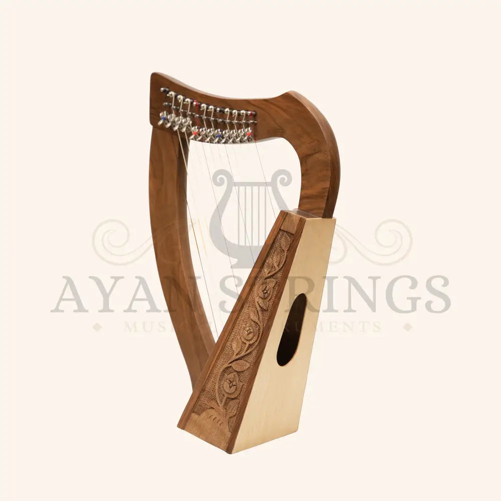12 String O’Carolan Harp With Sharpening Levers - Stringed Instruments