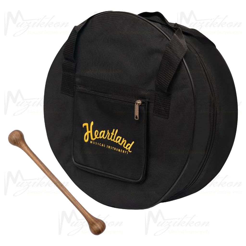 Muzikkon 14”x6" Premium Celtic Irish Bodhran with Easy Tune System Deep Rim T-BAR & Taped Finish