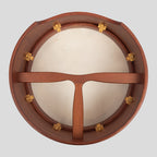 Muzikkon 14"X6" Heartland Tunable Irish Bodhran Drum Deep Rim with T-BAR & Taped Finish Deep Tune