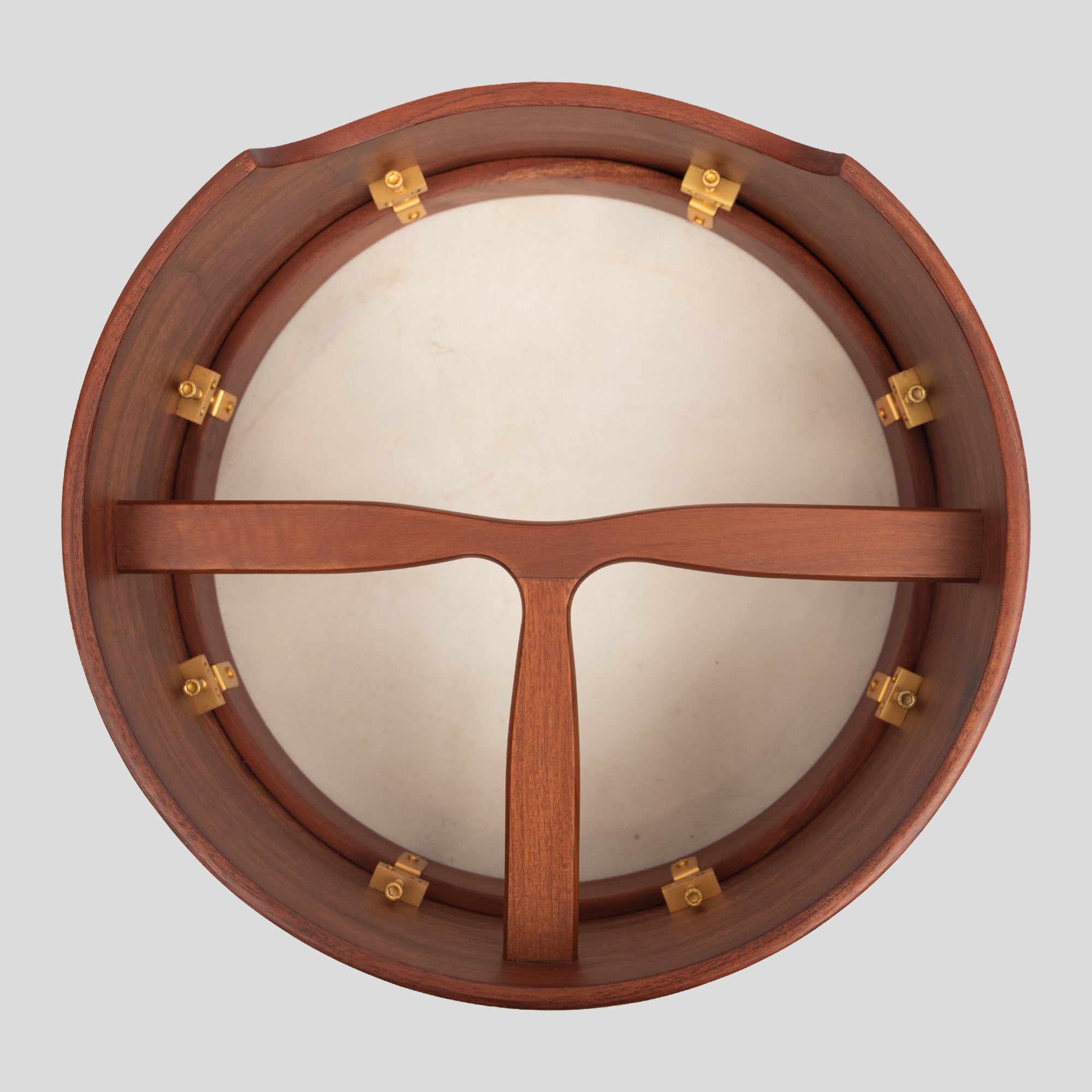 Muzikkon 14"X6" Heartland Tunable Irish Bodhran Drum Deep Rim with T-BAR & Taped Finish Deep Tune