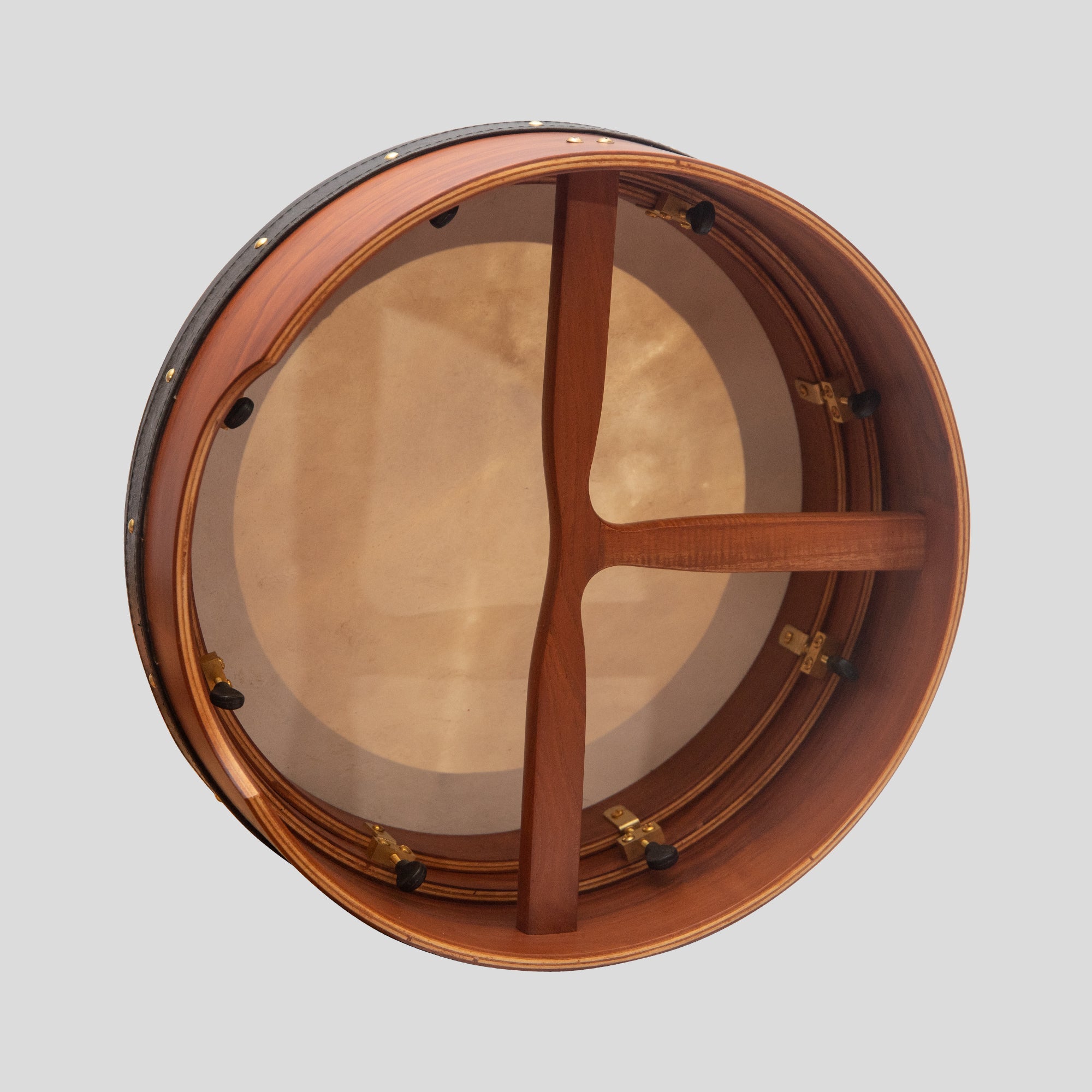 Muzikkon 16”x5" (40.5x12.5 Cm) Premium Celtic Irish Bodhran With Easy Tune System Deep Rim T- Bar & Taped Finish
