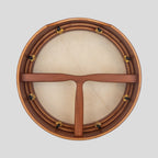 Muzikkon 16”x5" (40.5x12.5 Cm) Premium Celtic Irish Bodhran With Easy Tune System Deep Rim T- Bar & Taped Finish
