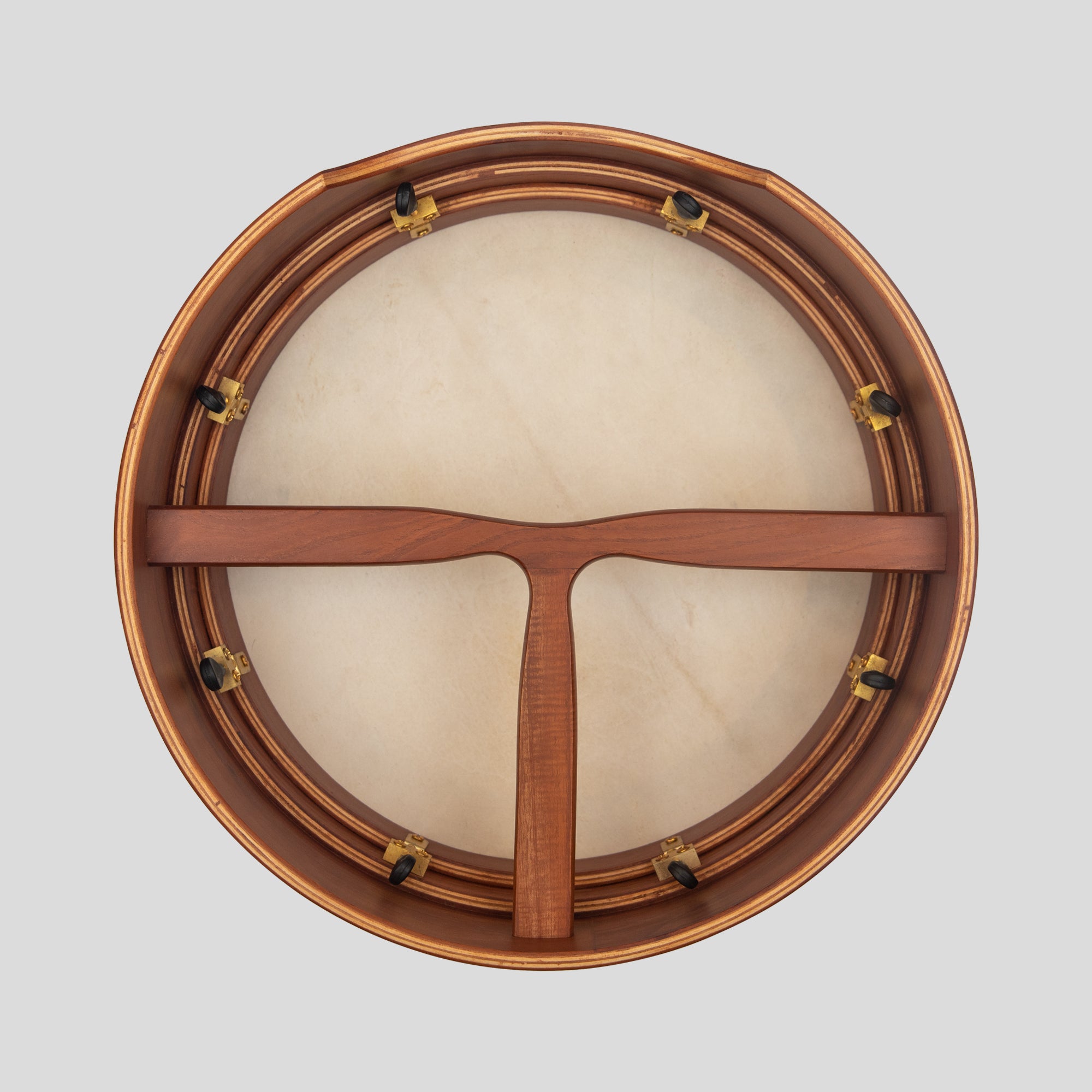 Muzikkon 16”x5" (40.5x12.5 Cm) Premium Celtic Irish Bodhran With Easy Tune System Deep Rim T- Bar & Taped Finish