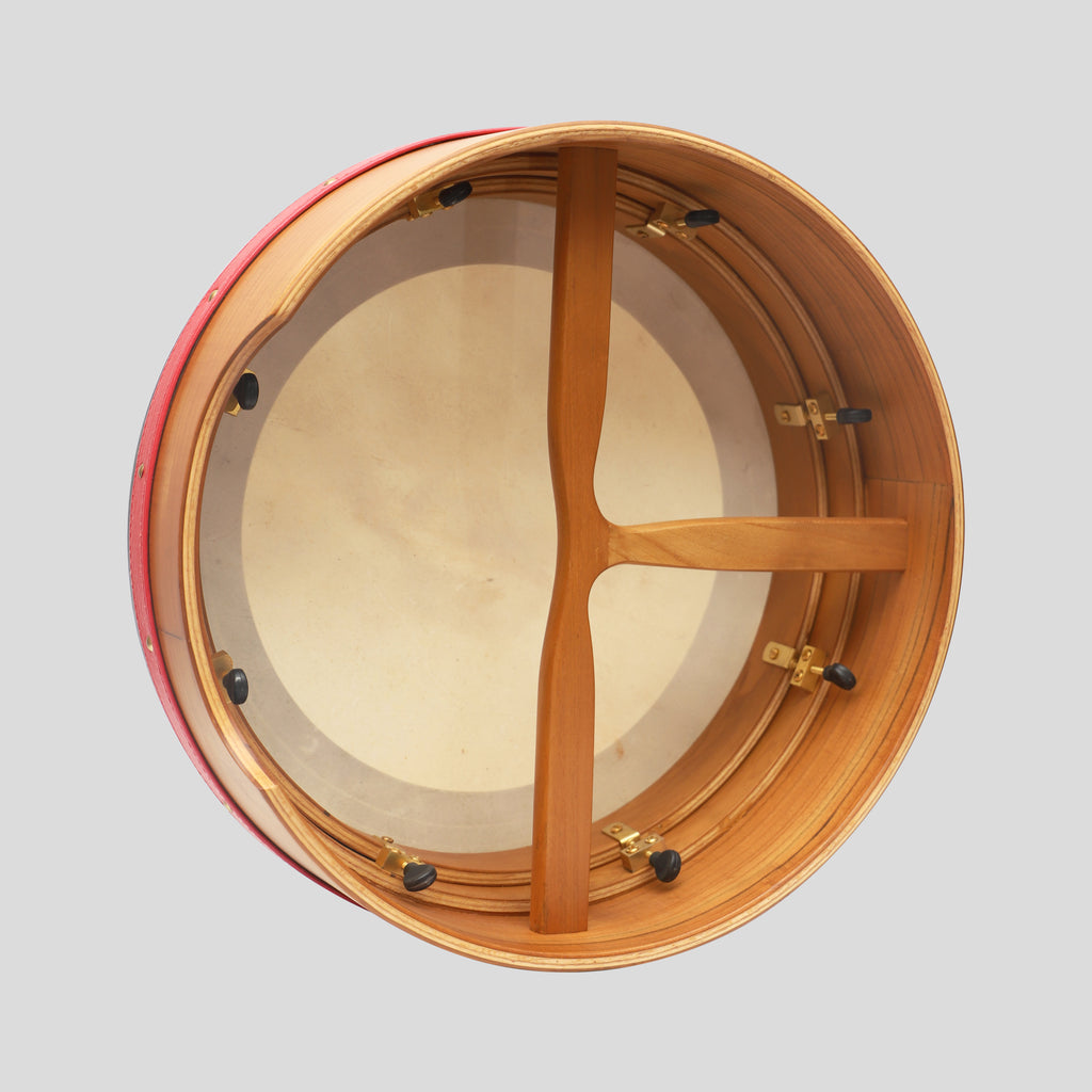Muzikkon 16”x5" (40.5x12.5 Cm) Premium Celtic Irish Bodhran With Easy Tune System Deep Rim T- Bar & Taped Finish