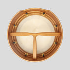 Muzikkon 16”x5" (40.5x12.5 Cm) Premium Celtic Irish Bodhran With Easy Tune System Deep Rim T- Bar & Taped Finish