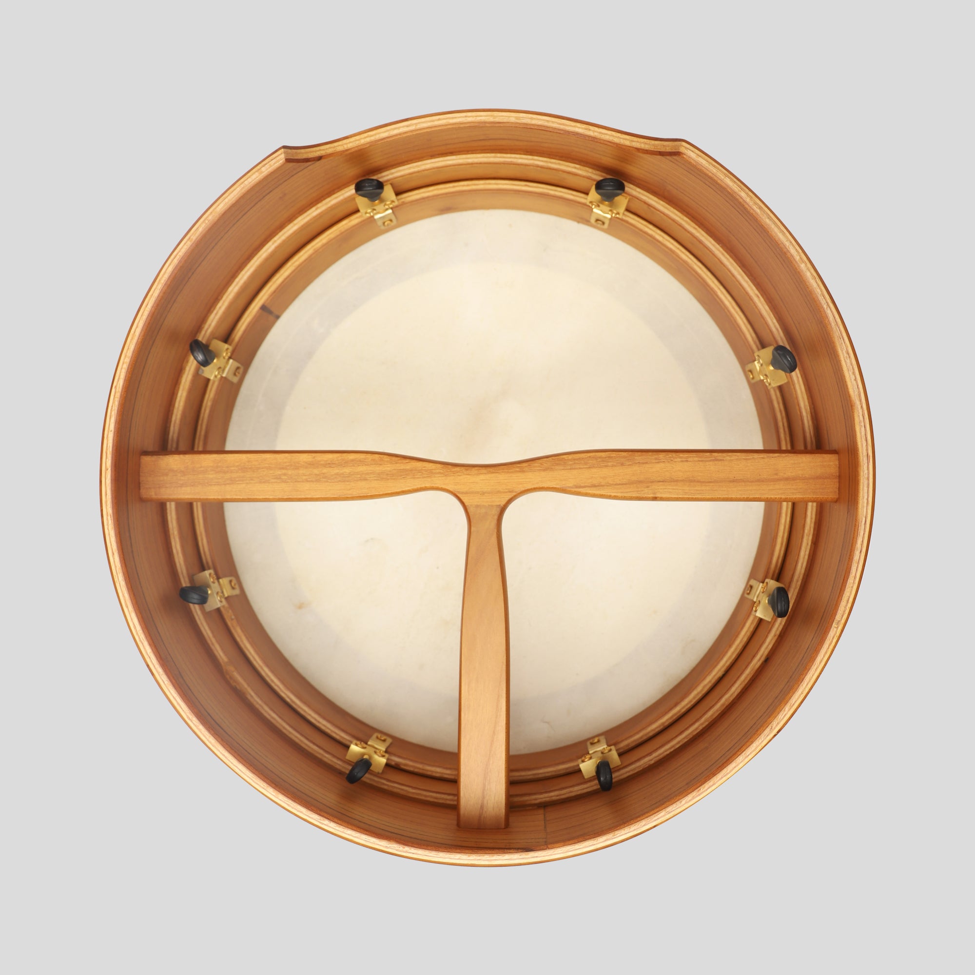 Muzikkon 16”x5" (40.5x12.5 Cm) Premium Celtic Irish Bodhran With Easy Tune System Deep Rim T- Bar & Taped Finish
