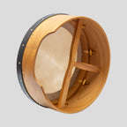 Muzikkon 16"X6" Heartland Tunable Irish Bodhran Drum Deep Rim with T-BAR & Taped Finish Deep Tune, Celtic Irish Bodhran