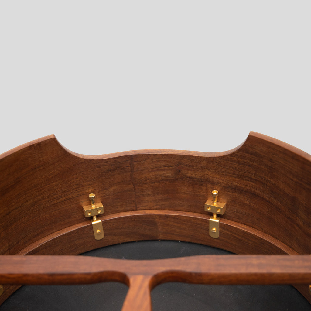 Muzikkon 16"X6" Heartland Tunable Deep Rim Bodhran Rosewood T-Bar Goat Skin