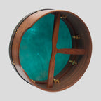 Muzikkon 16"X6" Heartland Tunable Deep Rim Bodhran Rosewood T-Bar Goat Skin