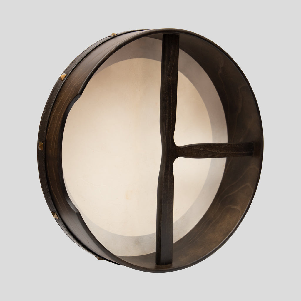 18"x4" Heartland Bodhran Ebony Non Tunable T-Bar Deep Tuned