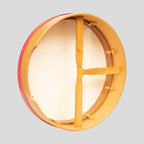 18"x4" (45.5x10 cm) Heartland Non Tunable Bodhran Red Cedar Cross Bar Tapped Deep Tune