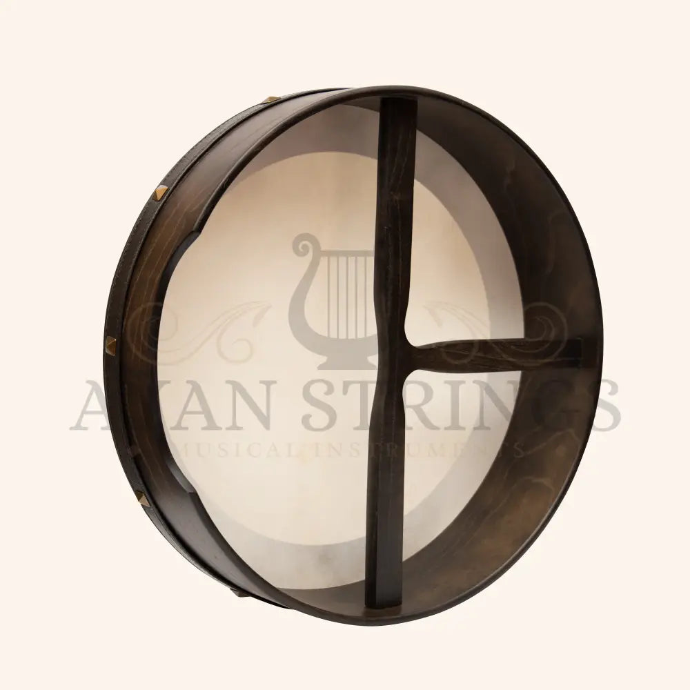 18’’x4’’ Heartland Bodhran Ebony Non Tunable T-Bar Deep Tuned - Bodhrans