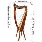 19 String Trinity Harp