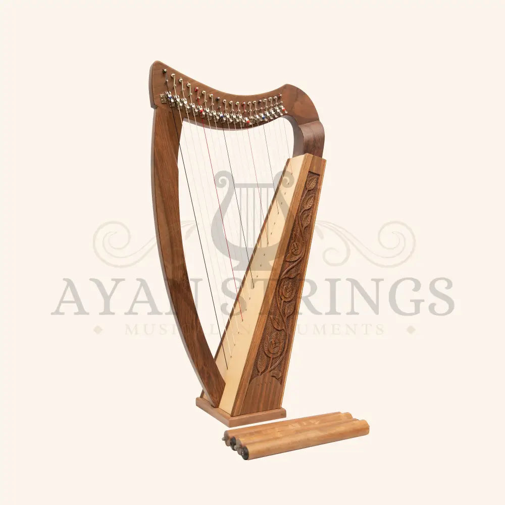 19 String Trinity Harp - Walnut - Stringed Instruments