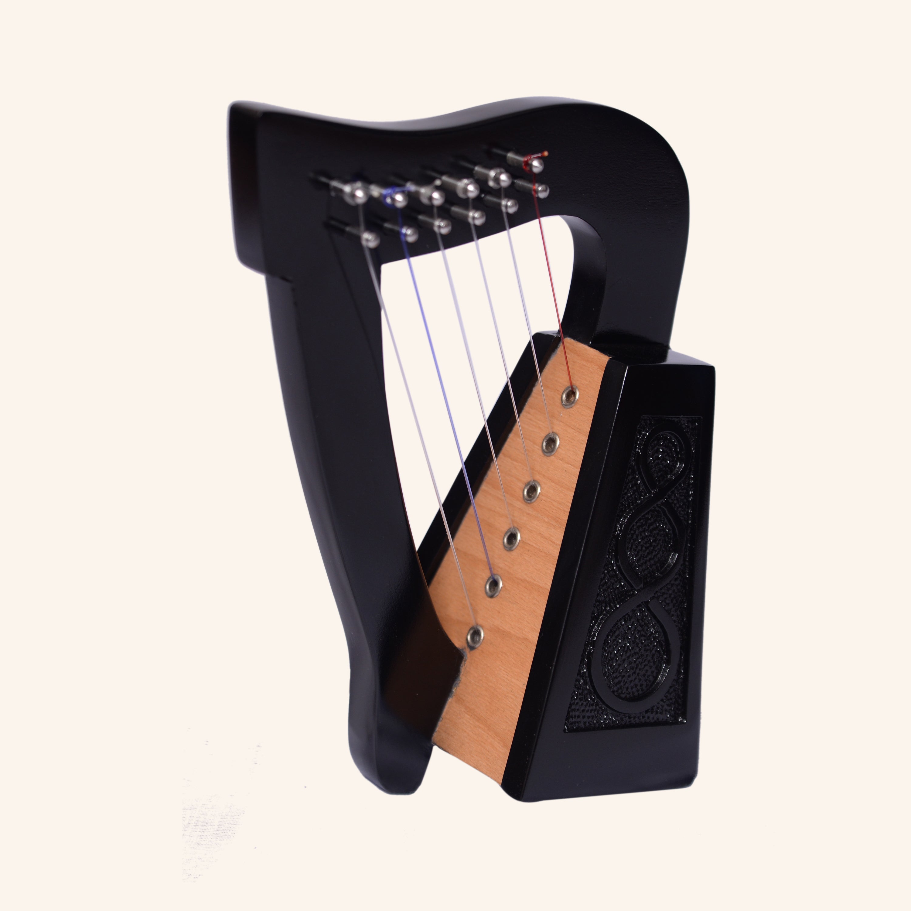 O'carolan Harp, 6 String Black Knotwork