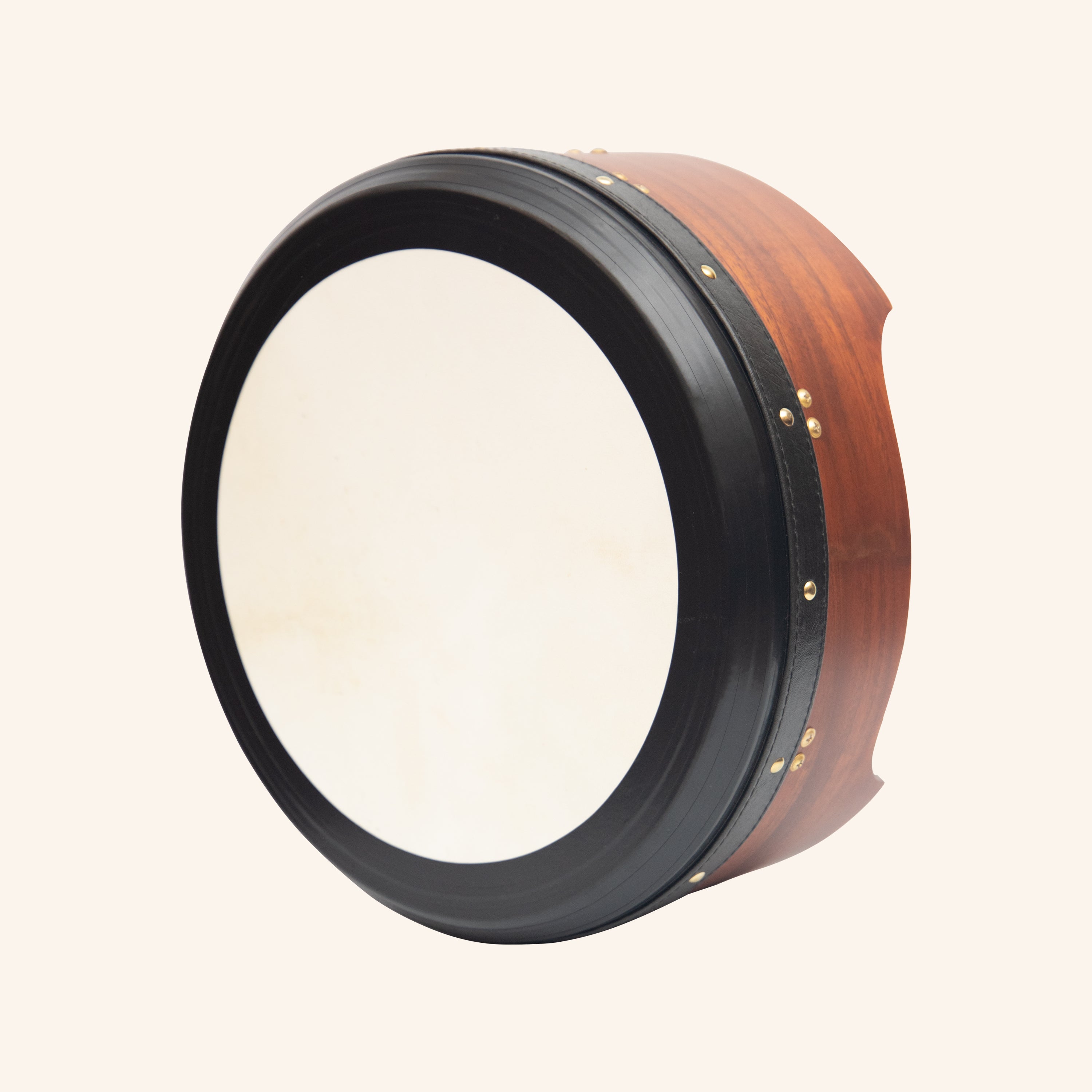 Muzikkon 14"X6" Heartland Tunable Irish Bodhran Drum Deep Rim with T-BAR & Taped Finish Deep Tune