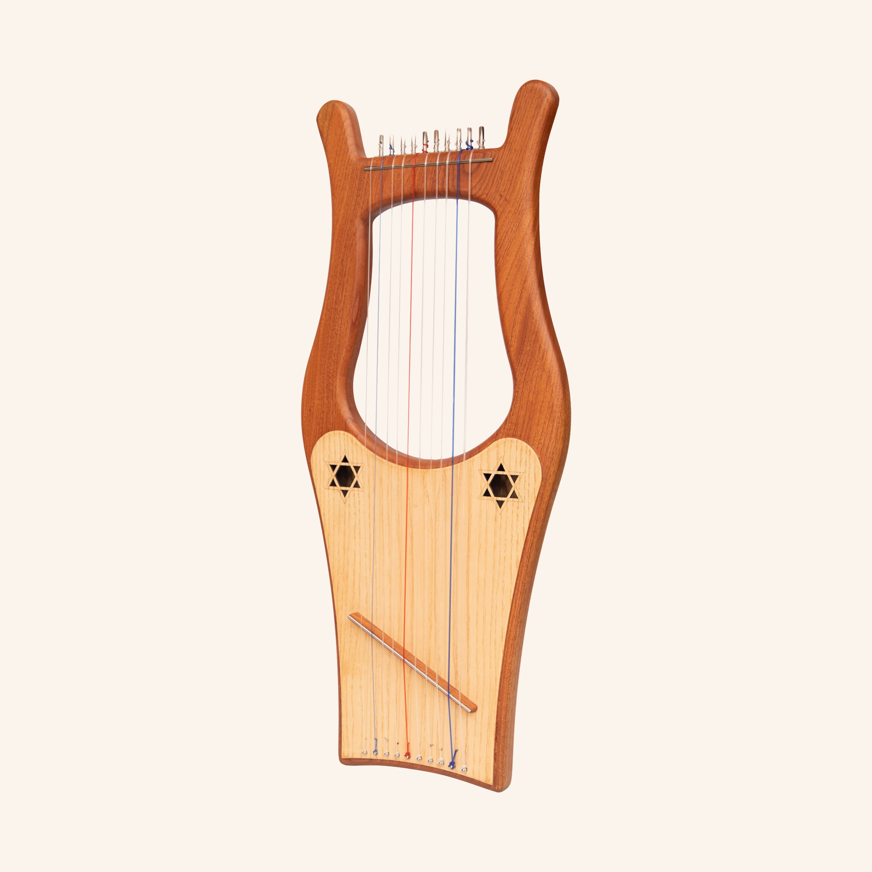 Muzikkon Large Kinnor Harp, 10 String Red Cedar