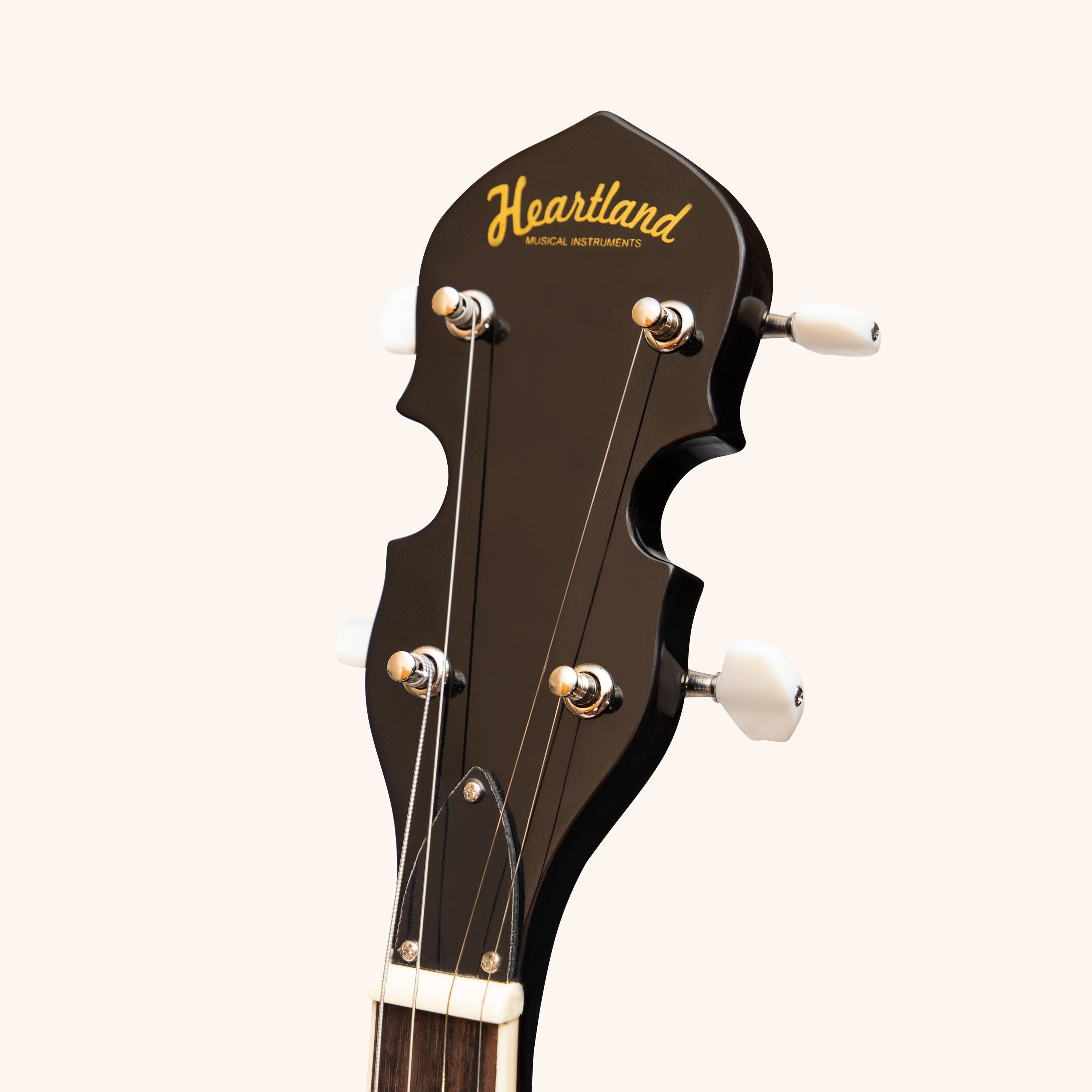 Heartland 4 String Banjo 19 Frets Irish Tenor Banjo 24 Bracket with Closed Solid Back