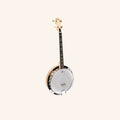 Heartland Deluxe Irish Tenor Banjo Left Handed 19 Frets 24 Bracket Closed Solid Back Maple Finish