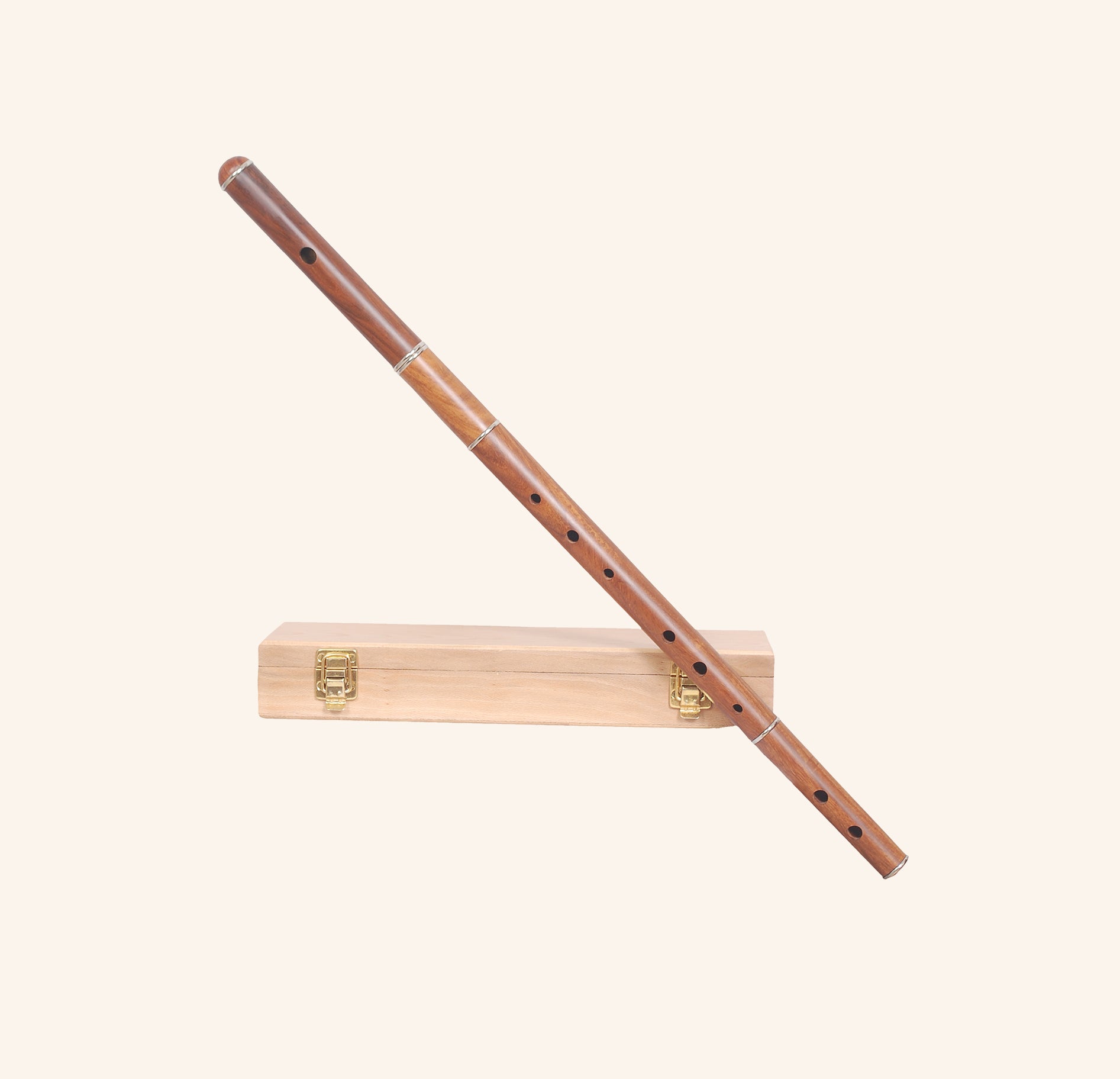 Irish Flute D tune Rosewood With Tuning Slide with Wooden Case