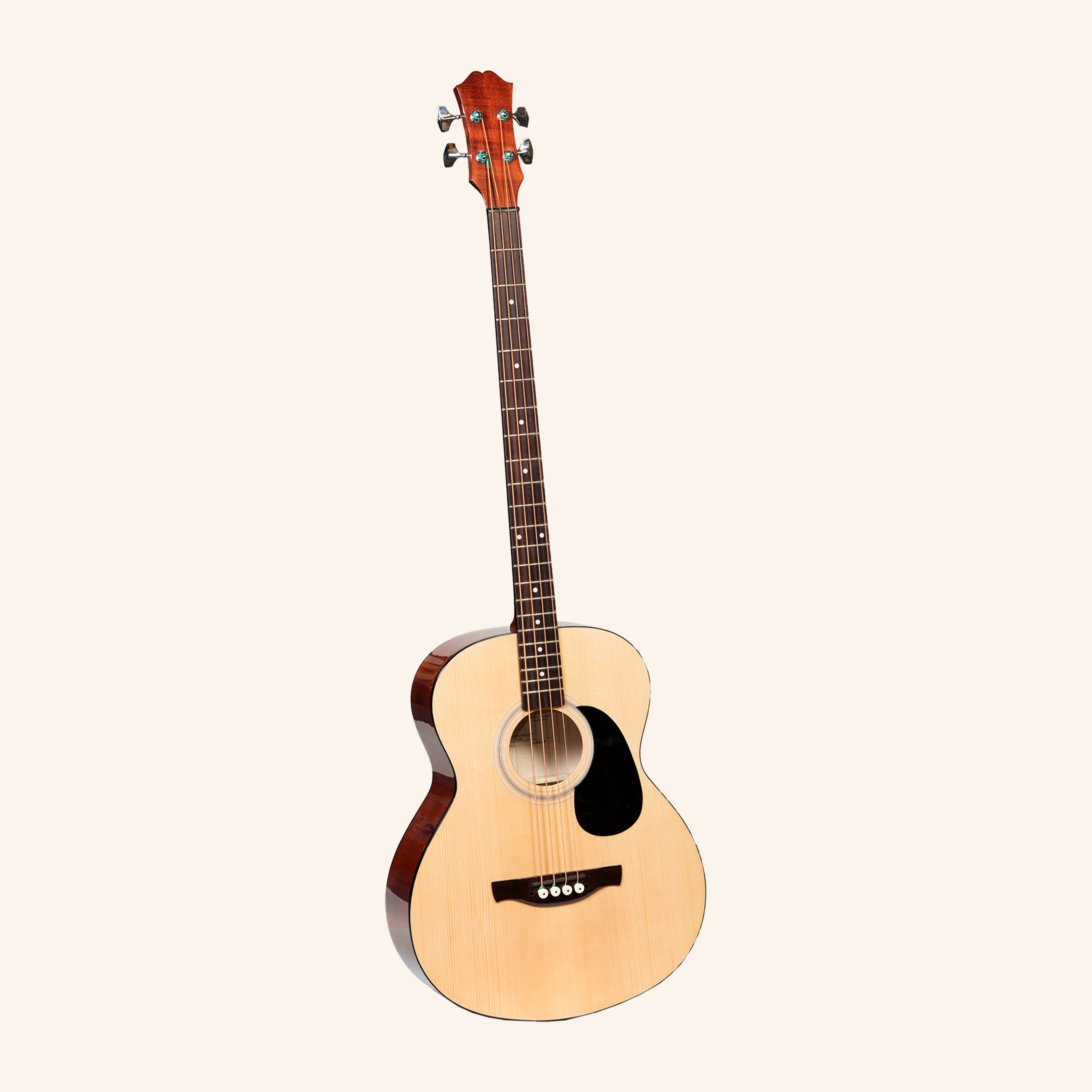 Muzikkon Jumbo Acoustic Bass Guitar, 4 String
