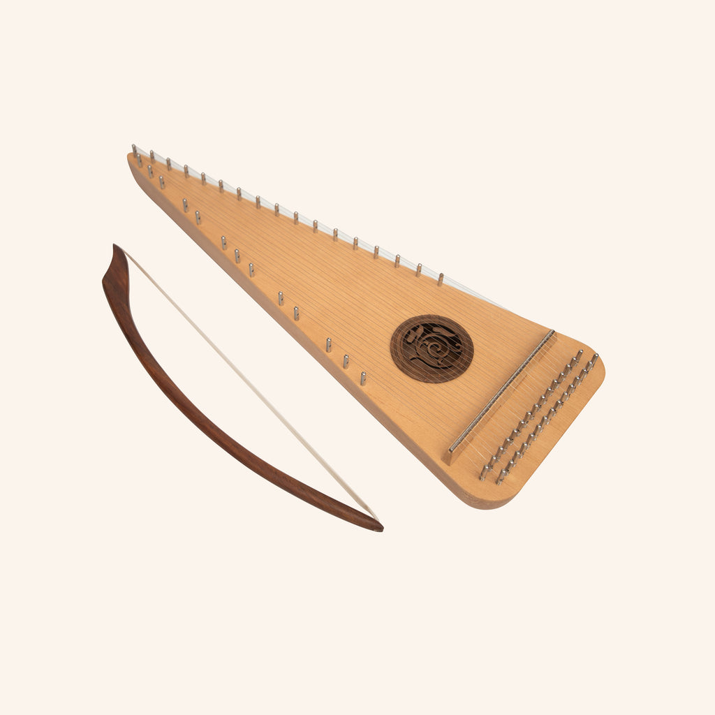 Muzikkon Round Back Bowed Psaltery Alto Lacewood