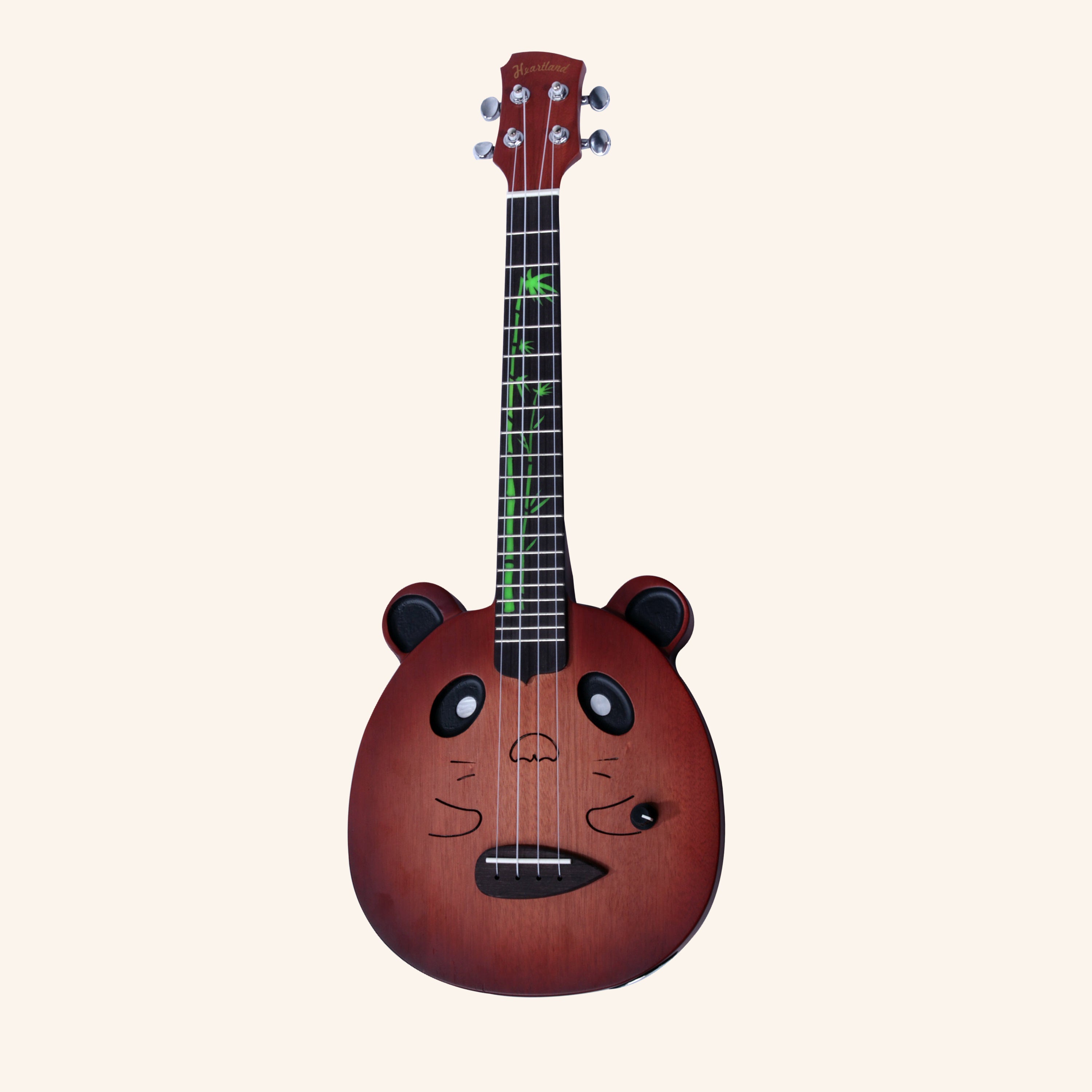 Panda Wood Electric Ukulele with Bag
