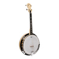 Heartland Deluxe Irish Tenor Banjo 17 Frets Left Handed 24 Bracket Closed Solid Back Maple Finish