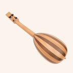 Heartland Baroque Ukulele, 4 String Concert Variegated Walnut and Lacewood