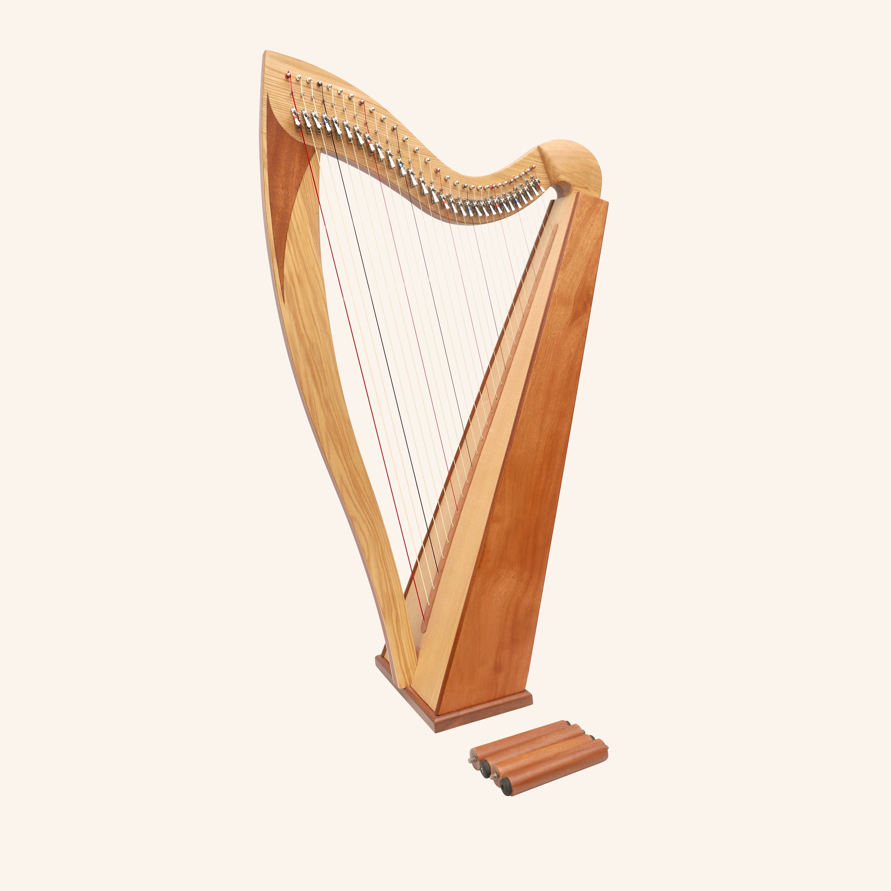 McHugh Atlas Harp 29 String Ash and Mahogany Squareback