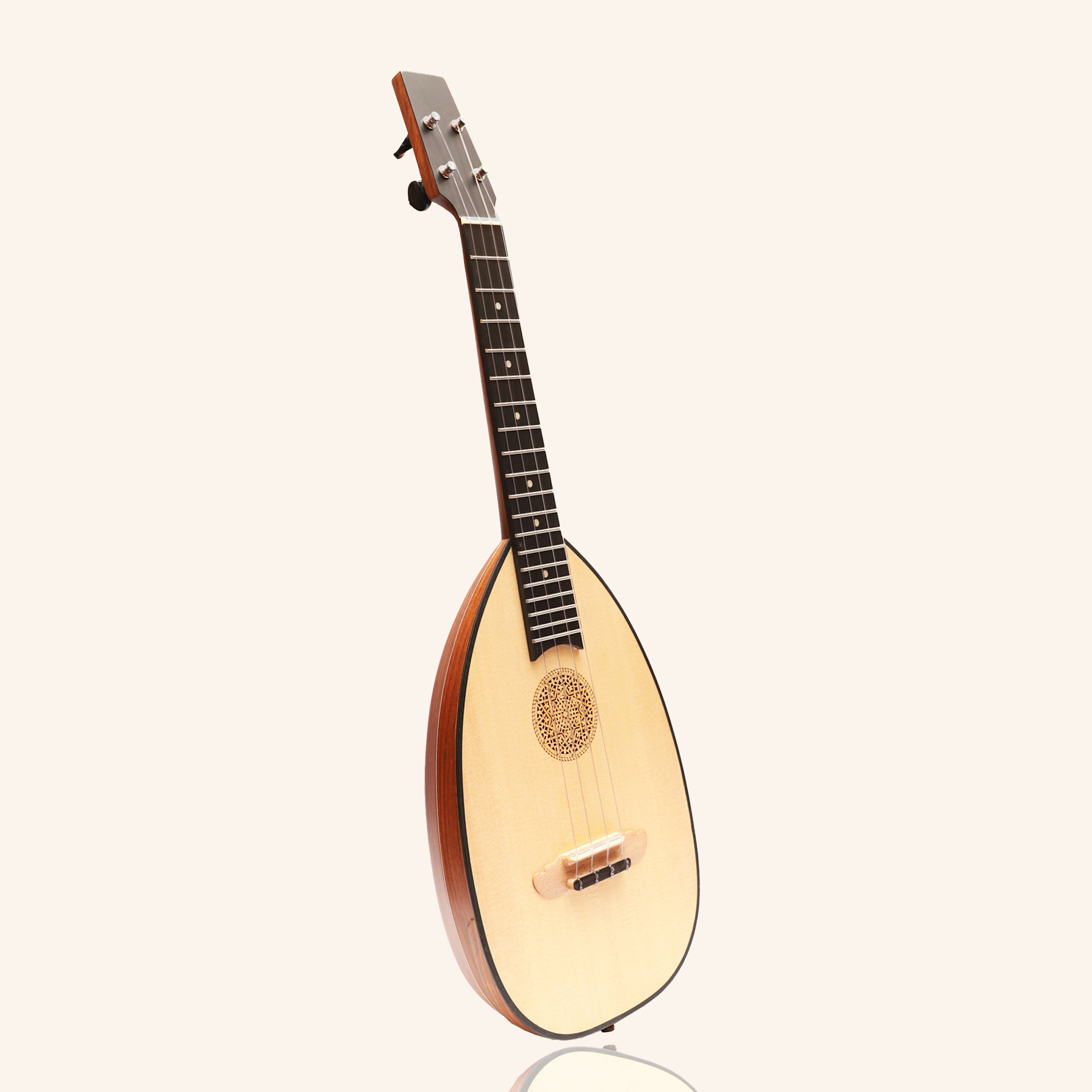 MUZIKKON BAROQUE UKELELE, 4 STRINGS TENOR ROSEWOOD LEFT HAND