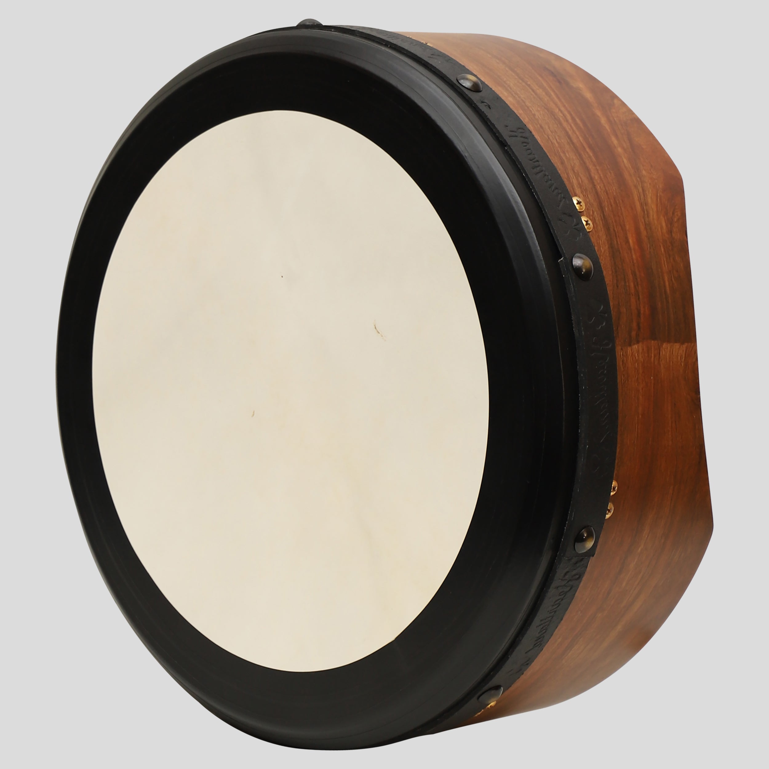 Muzikkon 16"X6" Heartland Tunable Irish Bodhran Drum Deep Rim with T-BAR & Taped Finish Deep Tune, Celtic Irish Bodhran