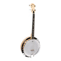 Heartland Deluxe Irish Tenor Banjo Left Handed 19 Frets 24 Bracket Closed Solid Back Maple Finish