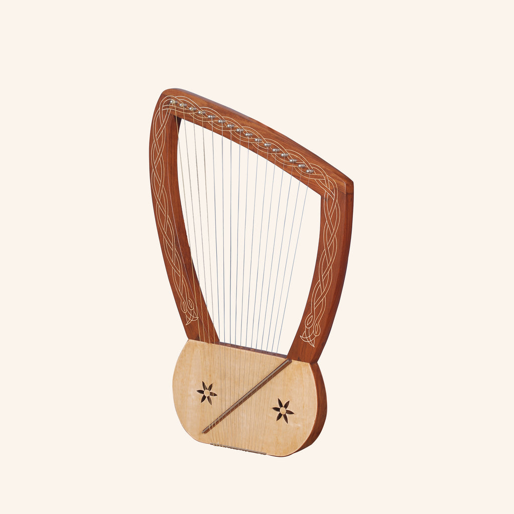 Muzikkon Lyre Harp 16 String Rosewood