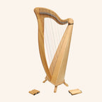 McHugh Harp 34 Strings Ashwood Round back