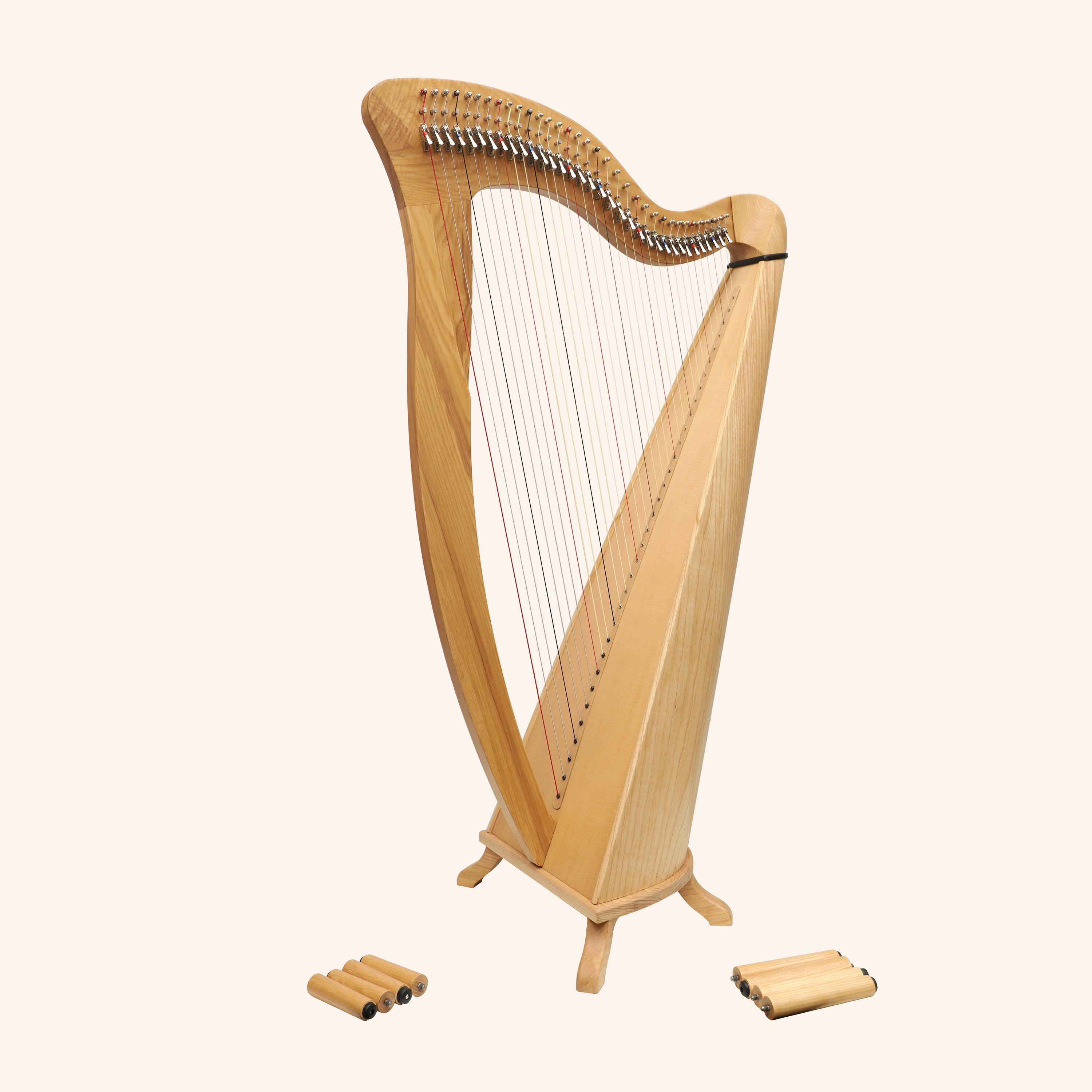 McHugh Harp 34 Strings Ashwood Round back