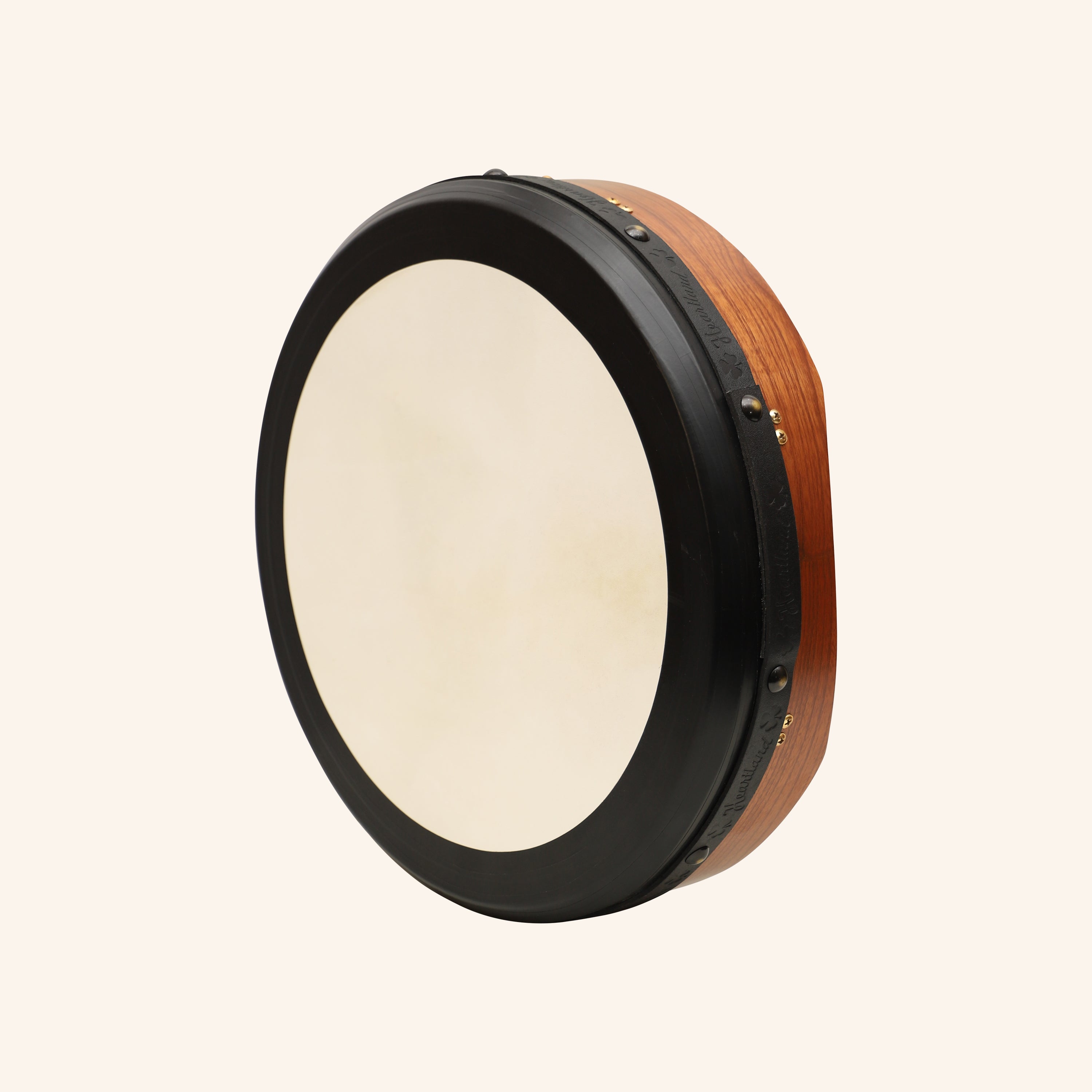 Muzikkon 18"X4" Heartland Tunable Irish Bodhran Drum with T-Bar & Taped Finish Deep Tune