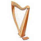 McHugh Atlas Harp 29 String Ash and Mahogany Roundback